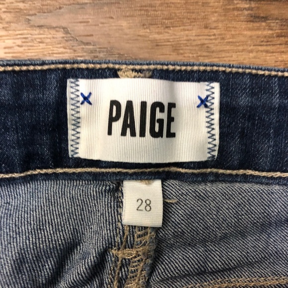 Paige Verdugo ankel raw hem two tone jeans - Picture 5 of 9
